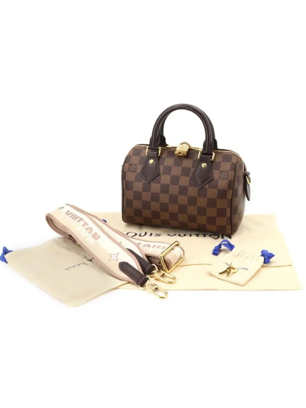 Louis Vuitton Speedy Bandouliere 20 Damier 2-Way Bag Ebene